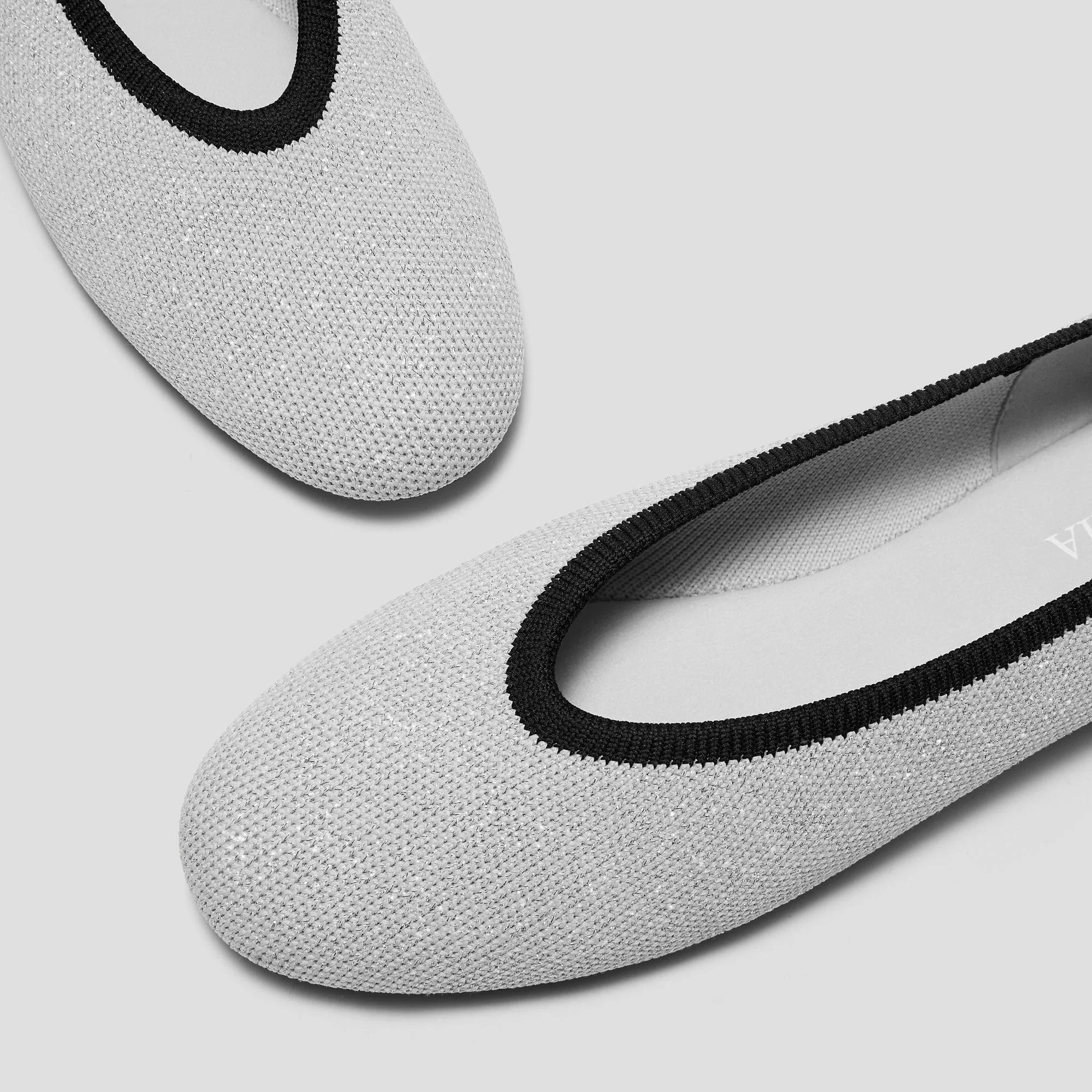 Almond-Toe Nude Flats (Nubia)