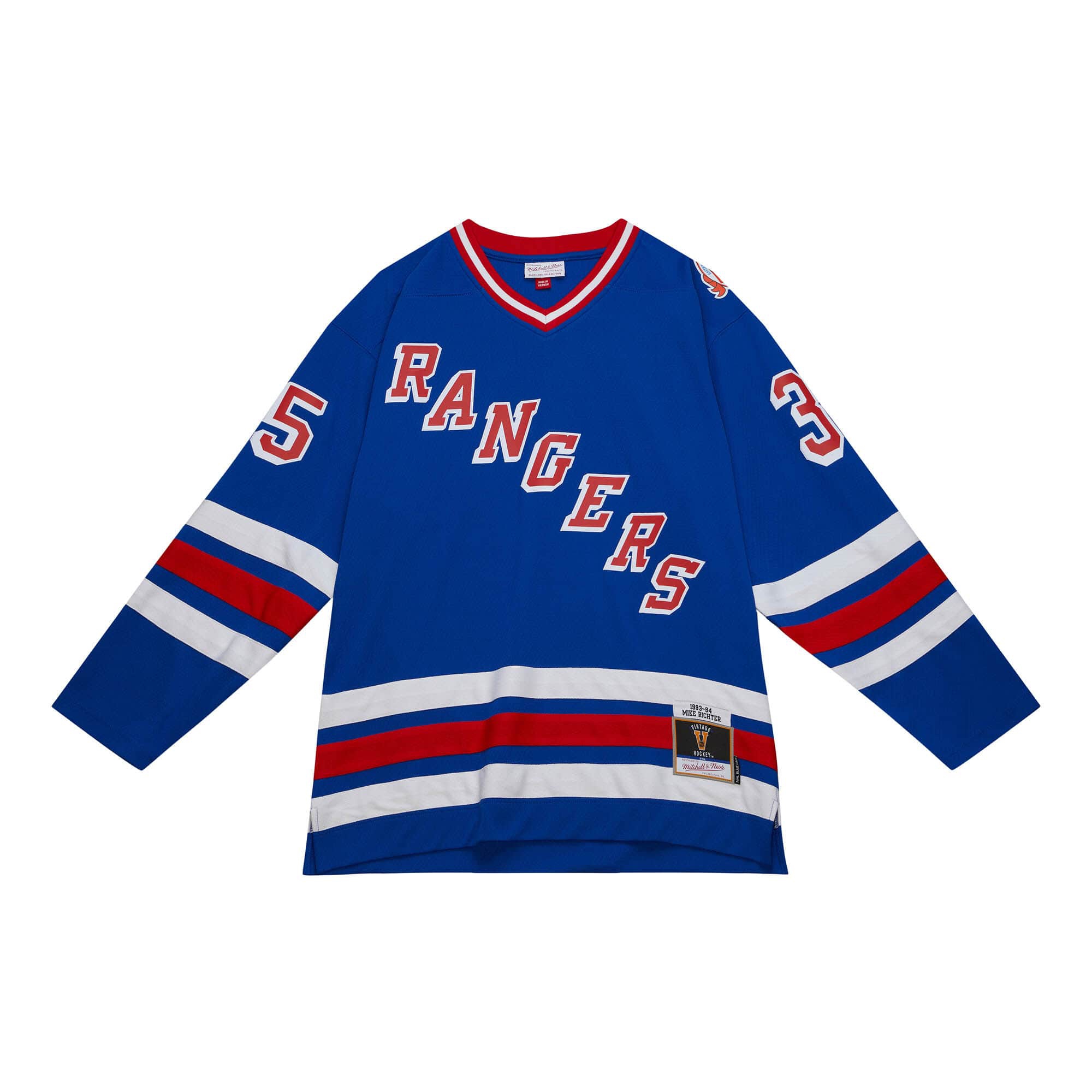 Mike Richter #35 New York Rangers 1993-94 Mitchell & Ness NHL Jersey