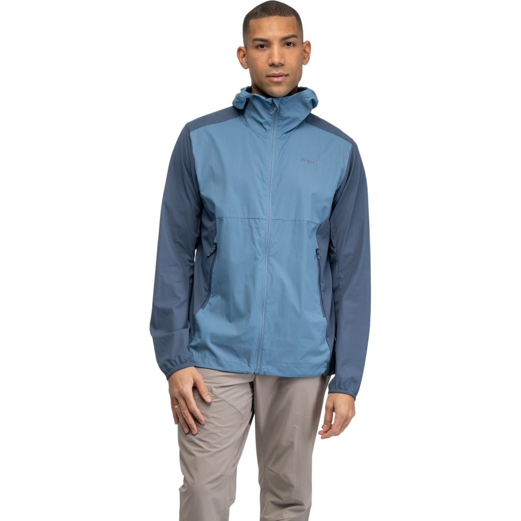 Bergans Rabot Windbreaker Jacket Men - pearl grey/dark shadow grey