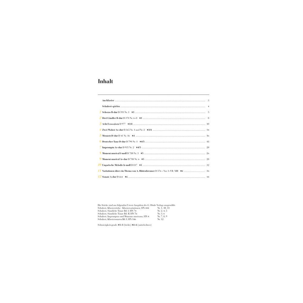 Henle Verlag Am Klavier Schubert – Thomann Ireland