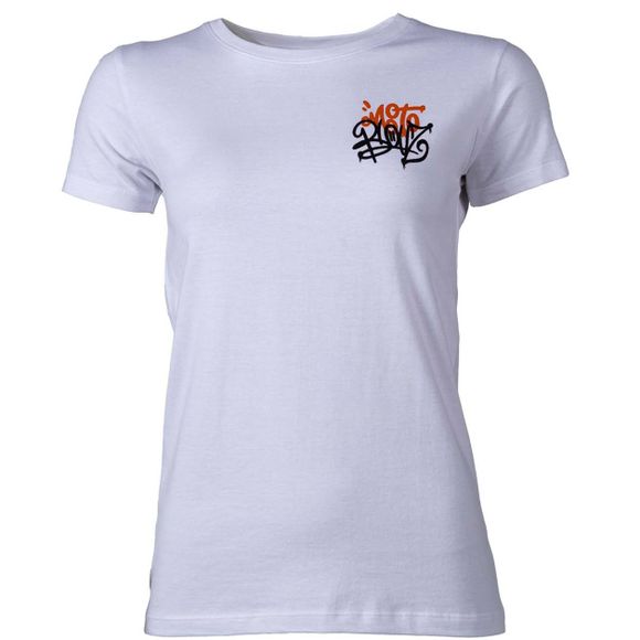 T-Shirt Motoblouz X RINZLER - FEMME - 20ANS - BlancRef : MB0415