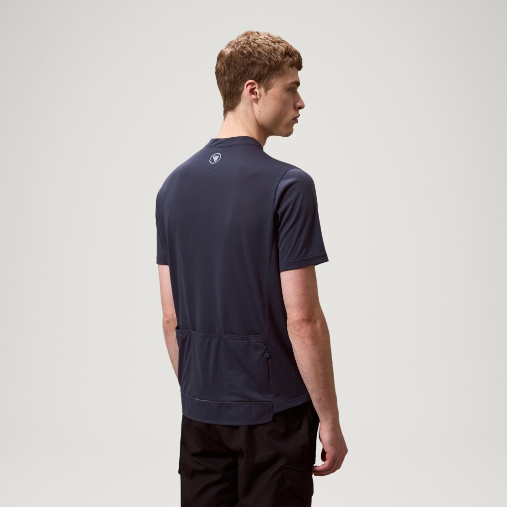 Endura Loop Short Sleeve Zipped Jersey Men - carbon grey