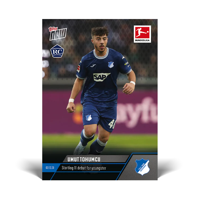Topps UK - Umut Tohumcu - Starting 11 debut for youngster - Bundesliga TOPPS NOW® Card #79