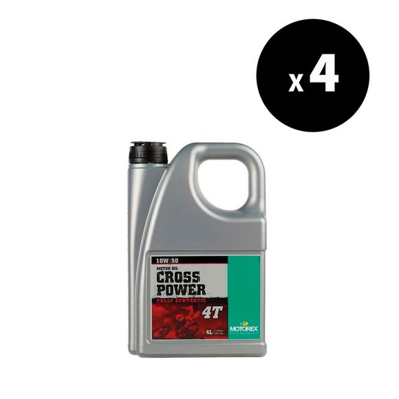 Huile moteur Motorex Cross Power - 10W50 4L x4 UniverselRef : MX00159A / 3042879