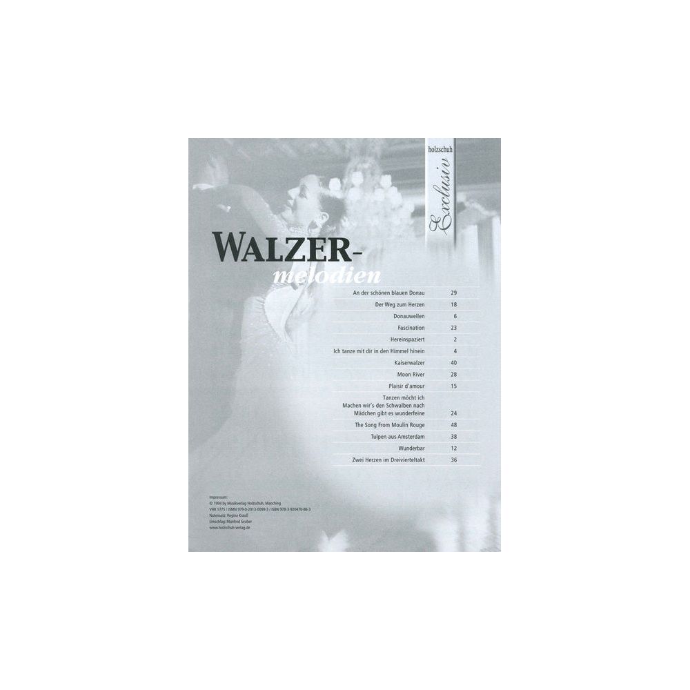 Holzschuh Verlag Walzermelodien Akkordeon – Thomann Ireland