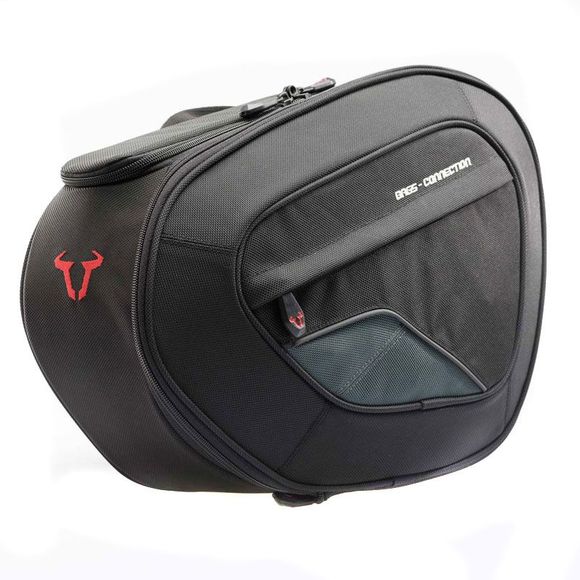 SW-MOTECH BLAZE saddlebags with saddlebag spacer (2 x 42 liters) - BlackRef: BC.HTA.01.740.10700/ / BC.HTA.01.740.30700