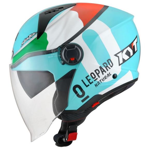 KYT D-CITY jet helmet - LEOPARD REPLICA - MulticolorRef: KYT0189