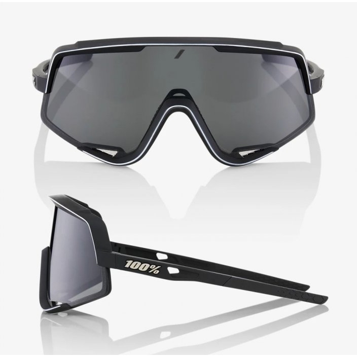 100% Glendale Glasses - Soft Tact Black - Smoke | Clear