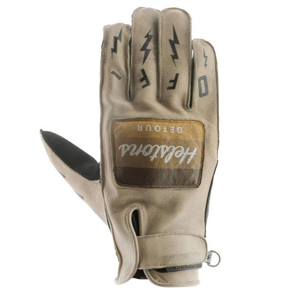 Helstons detour gloves - beige / blackRef: Hs1098-C39511