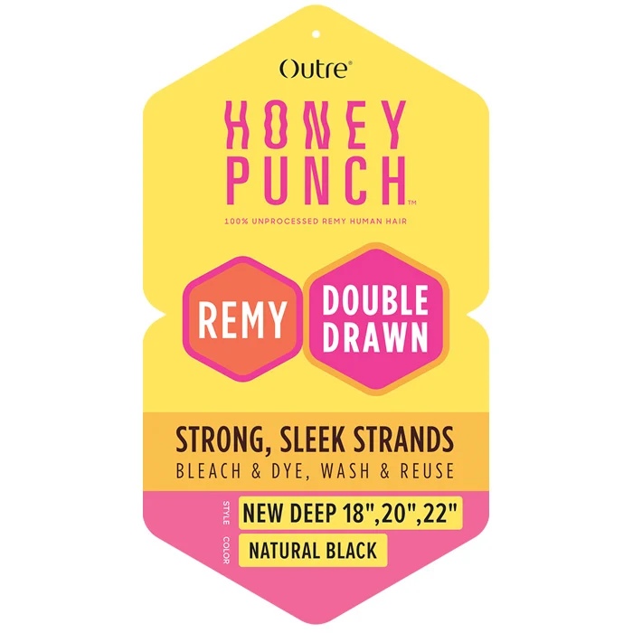 Outre Honey Punch 100% Unprocessed Remy Human Hair Weave - NEW DEEP MULTI