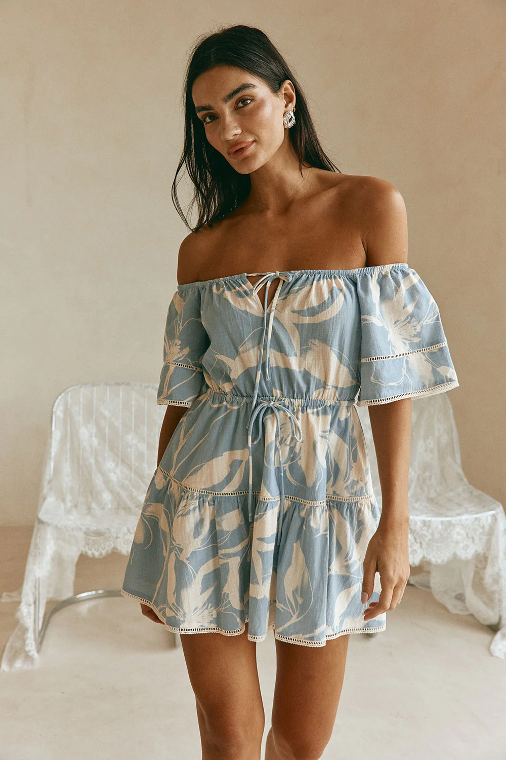 Harp Dress - Ink Floral