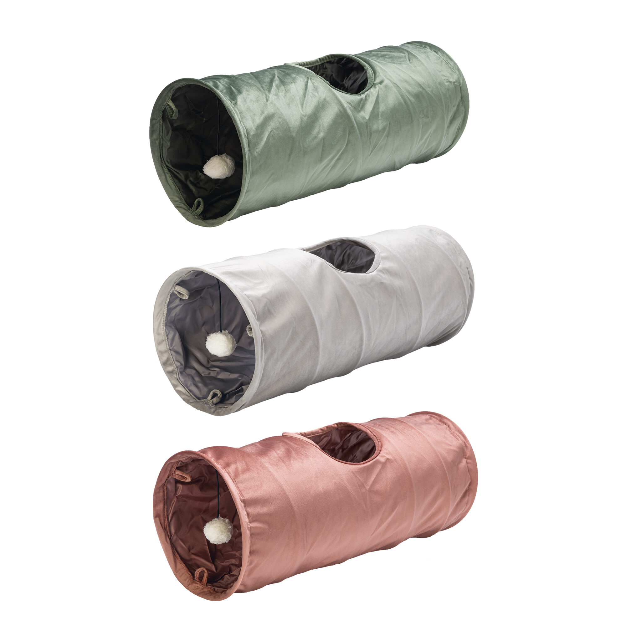 Designed by Lotte Cat Tunnel Cylla - Grey - 65 x 25 x 25 cm