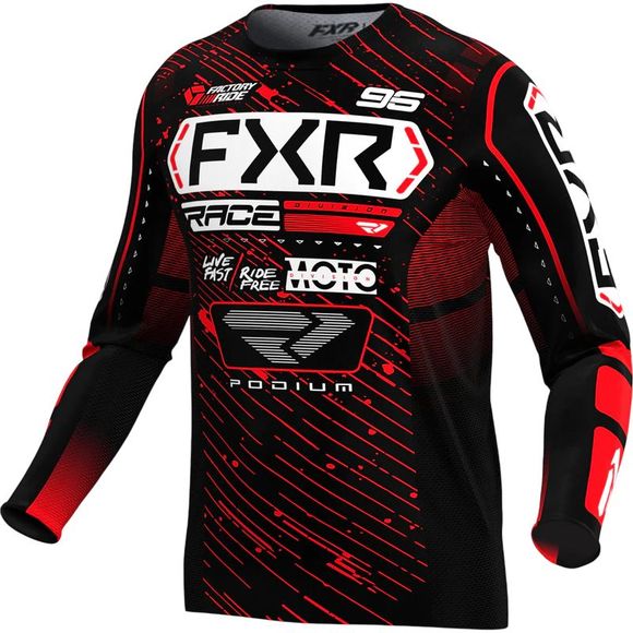 FXR PODIUM CHILDREN'S 2026 cross jersey - Black / RedRef: FXR0877