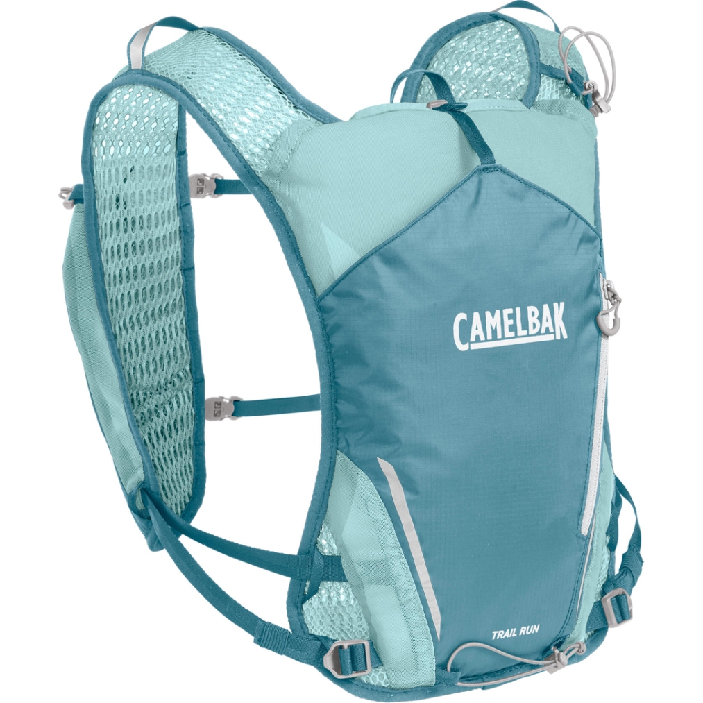 CamelBak Trail Run 7L Vest Women + 2 x 500ml Quick Stow™ Flasks - adriatic blue