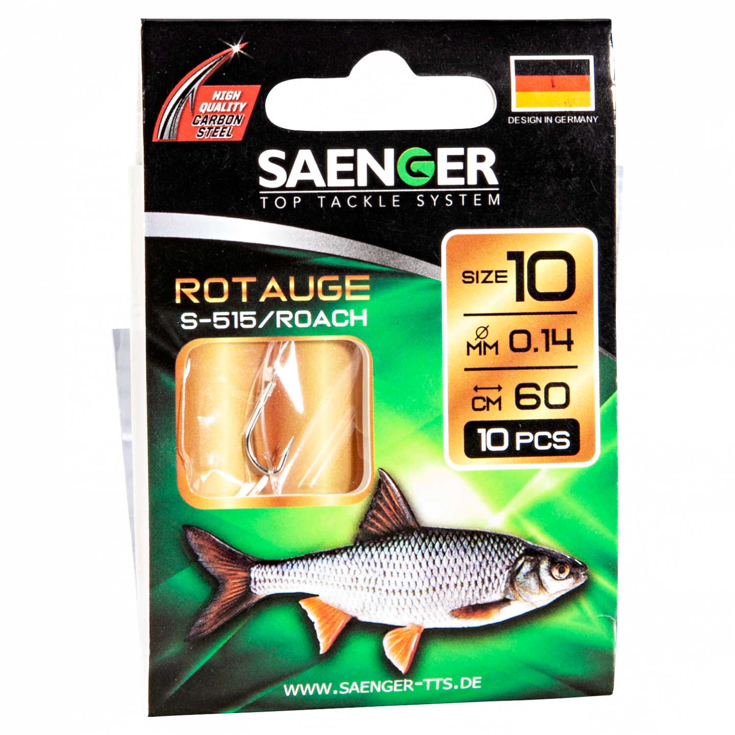 Sänger Target fish Hook, tied (Roach S-515)