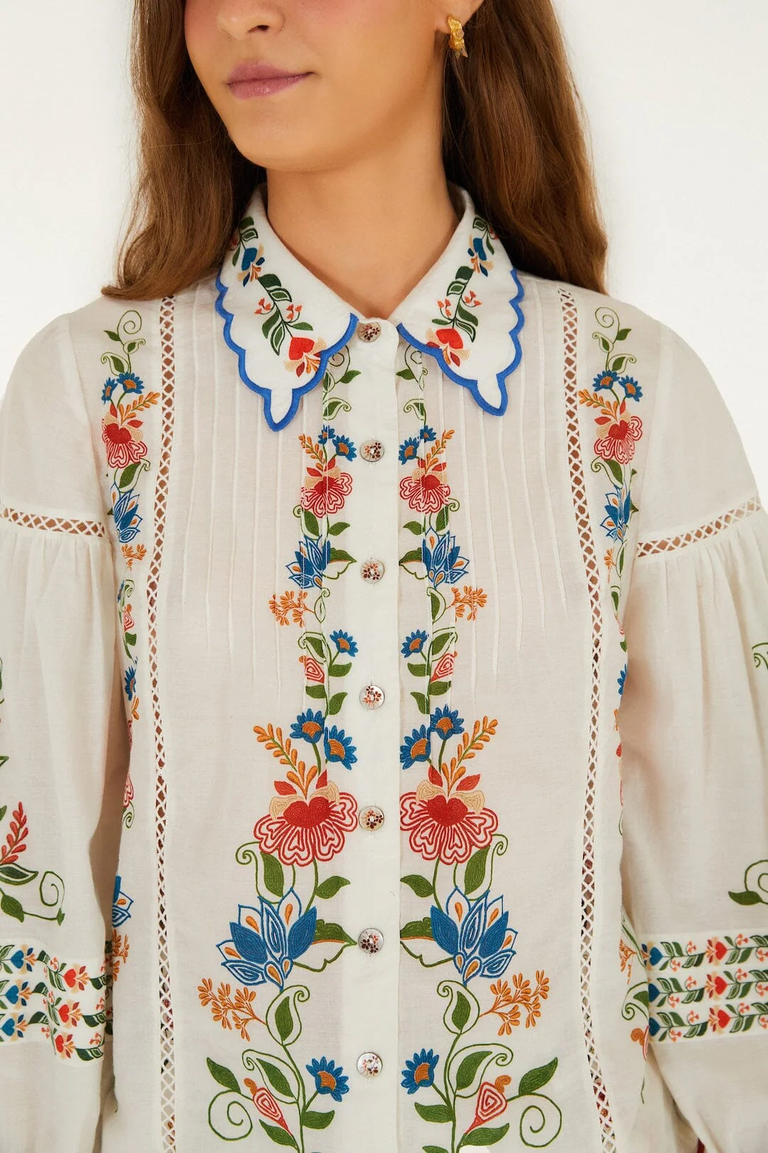 Off-White Stitched Garden Blouse