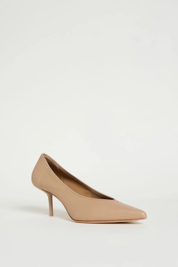Nappa leather pumps - CAMEL