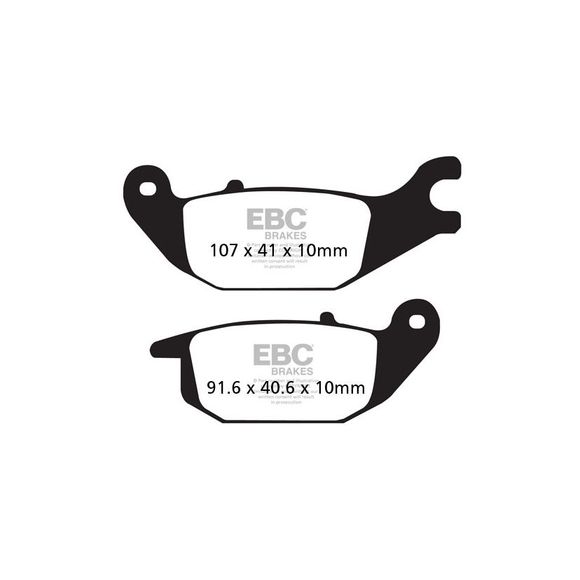 Plaquettes de freins EBC Organique arrièreRef : FA343 / 17220280