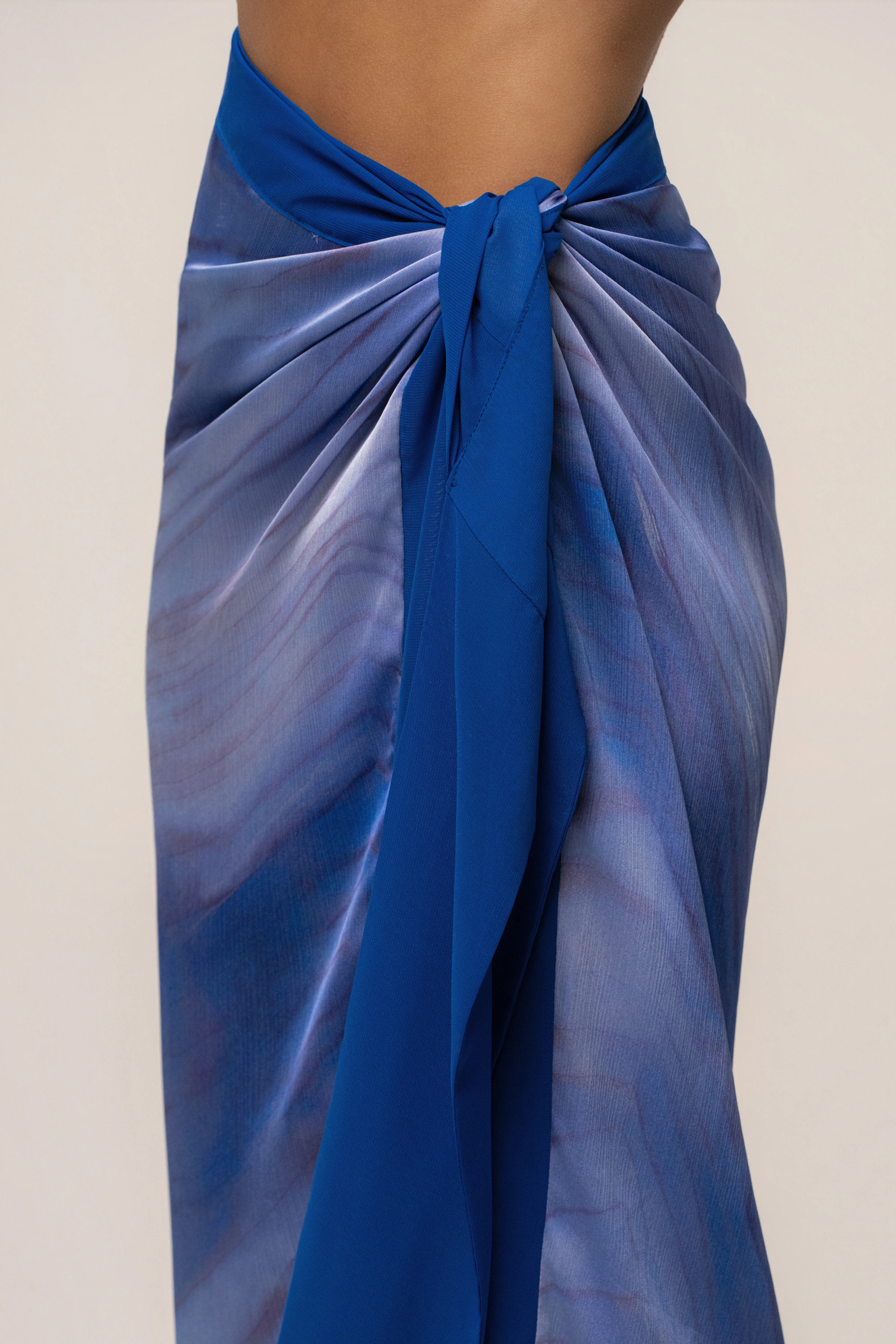 Blue Bahía Wrap Skirt