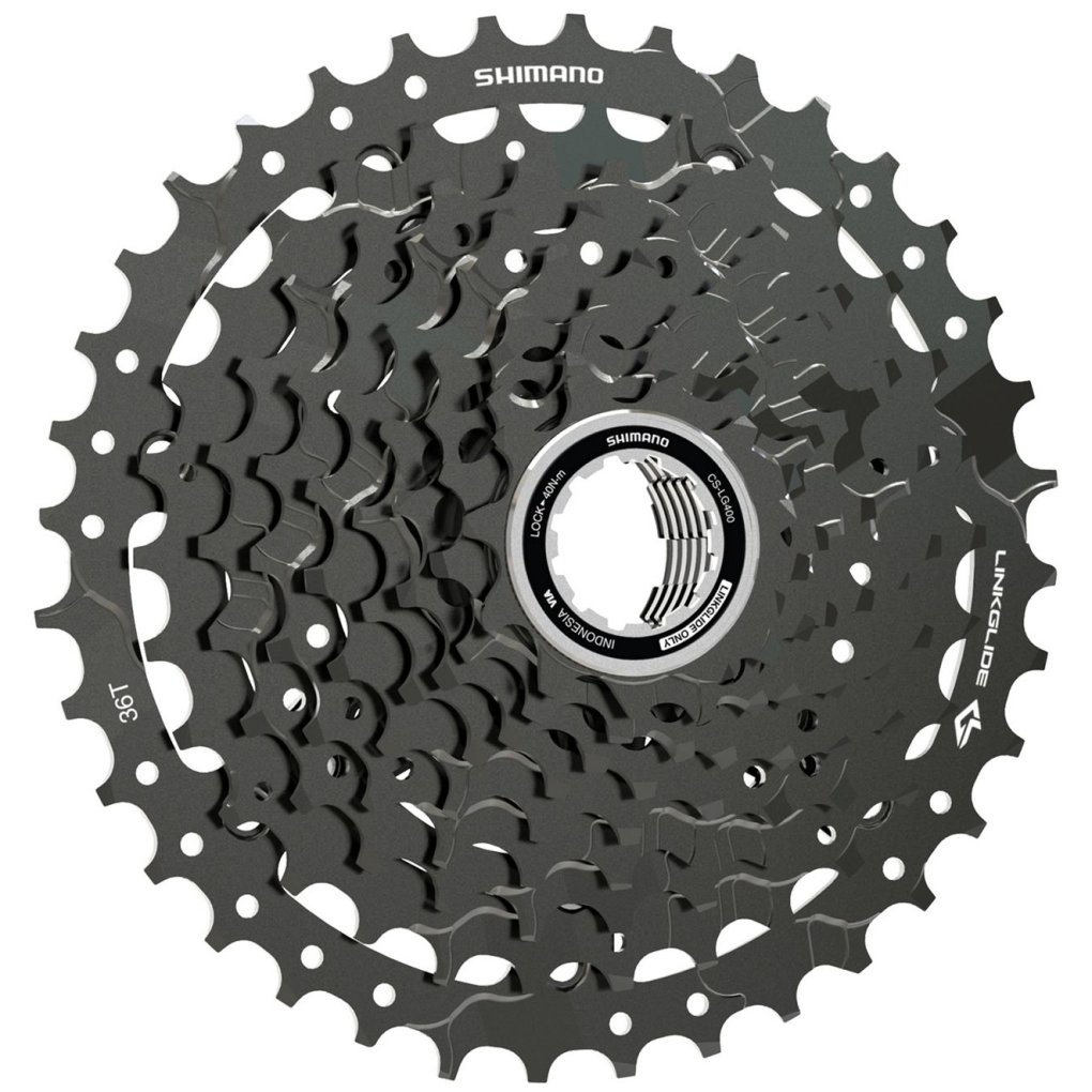 Shimano CS-LG400 Cassette - LinkGlide | 9-speed - 11-36 Teeth