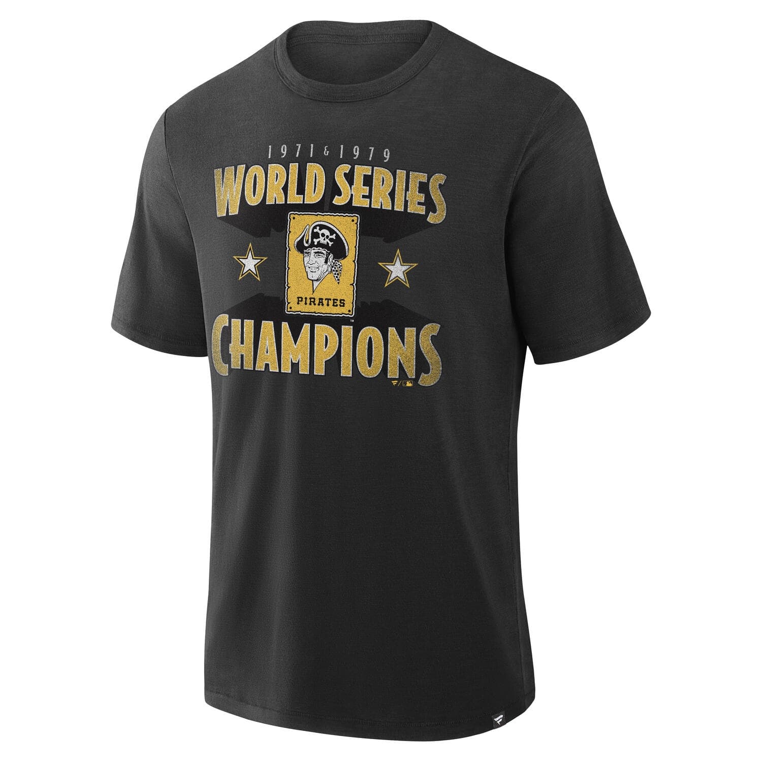 Pittsburgh Pirates Retro Stadium Slub MLB T-Shirt Black