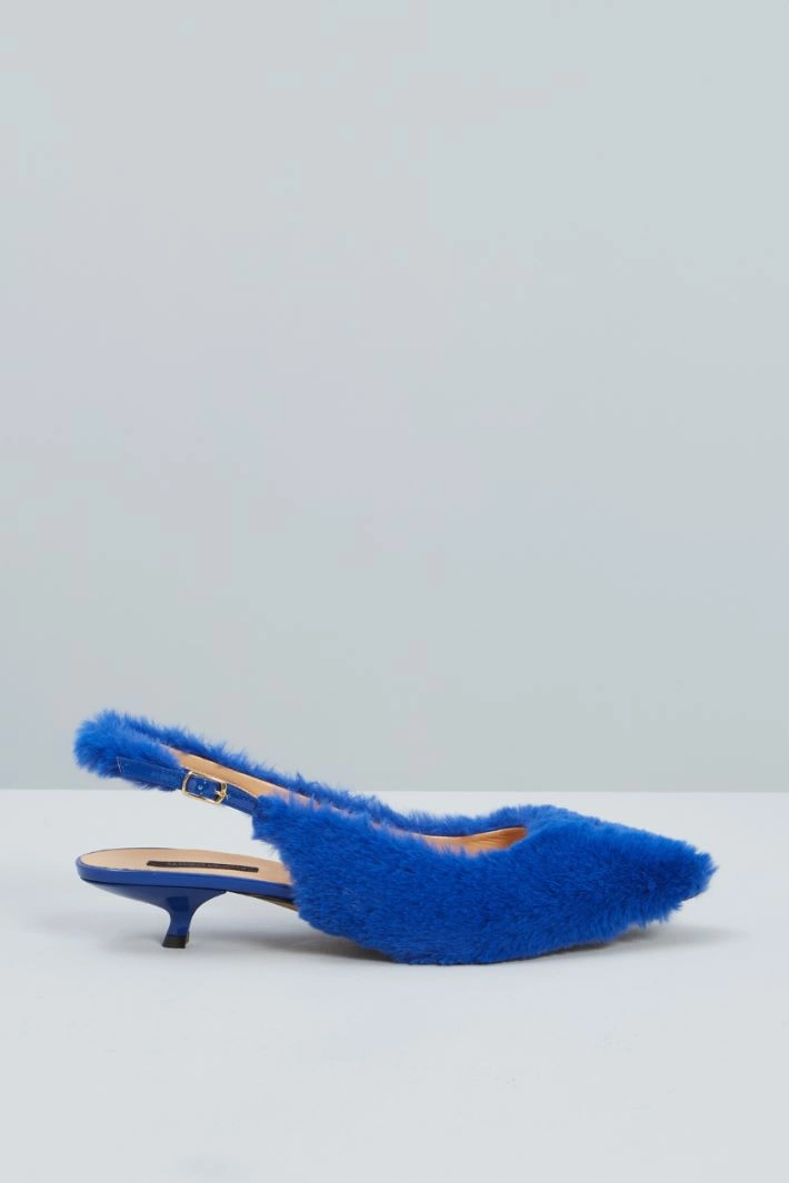 Slingback court shoes - BLUETTE