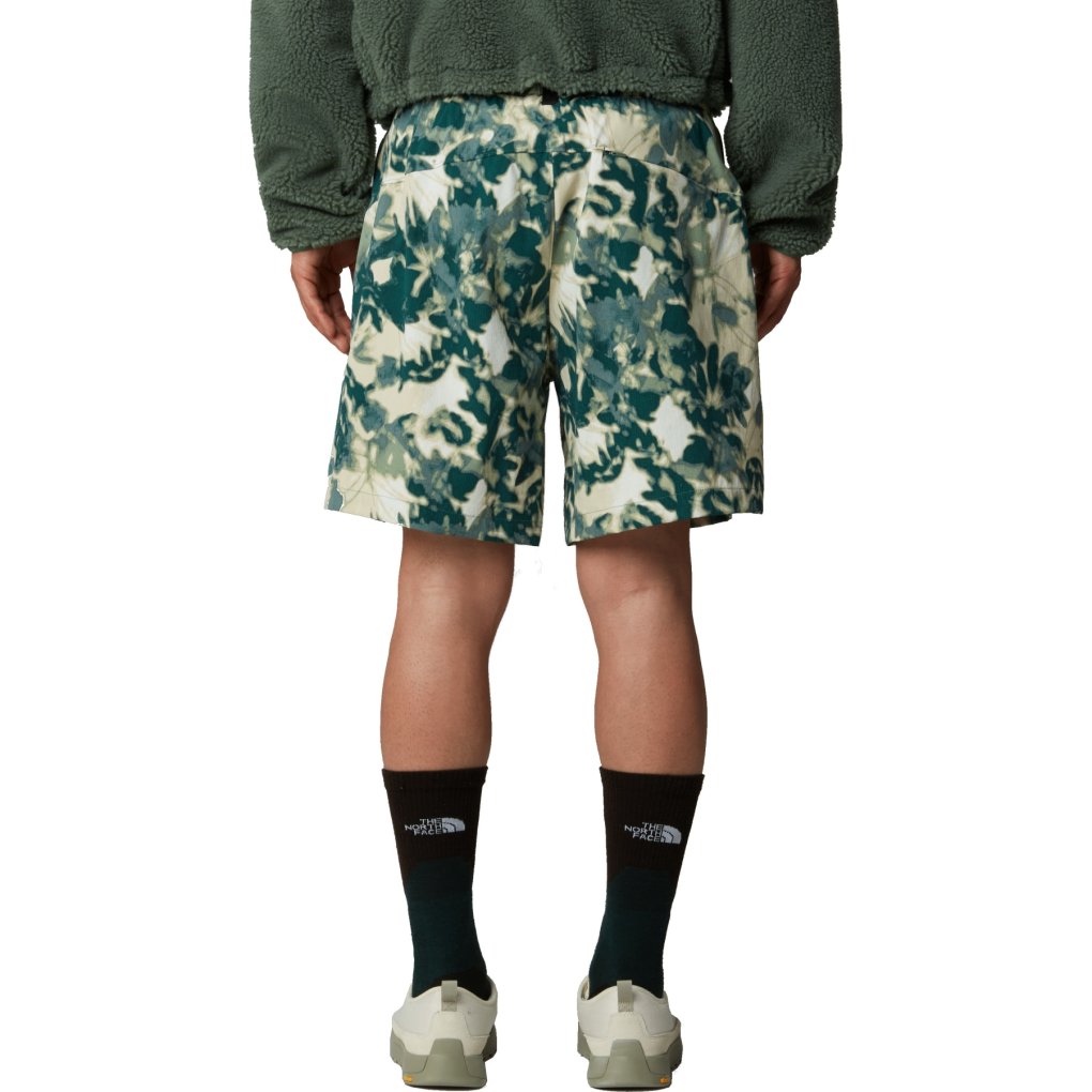 The North Face Class V Pathfinder Pull-On Shorts - 7” Men - Duck Green Lux Print