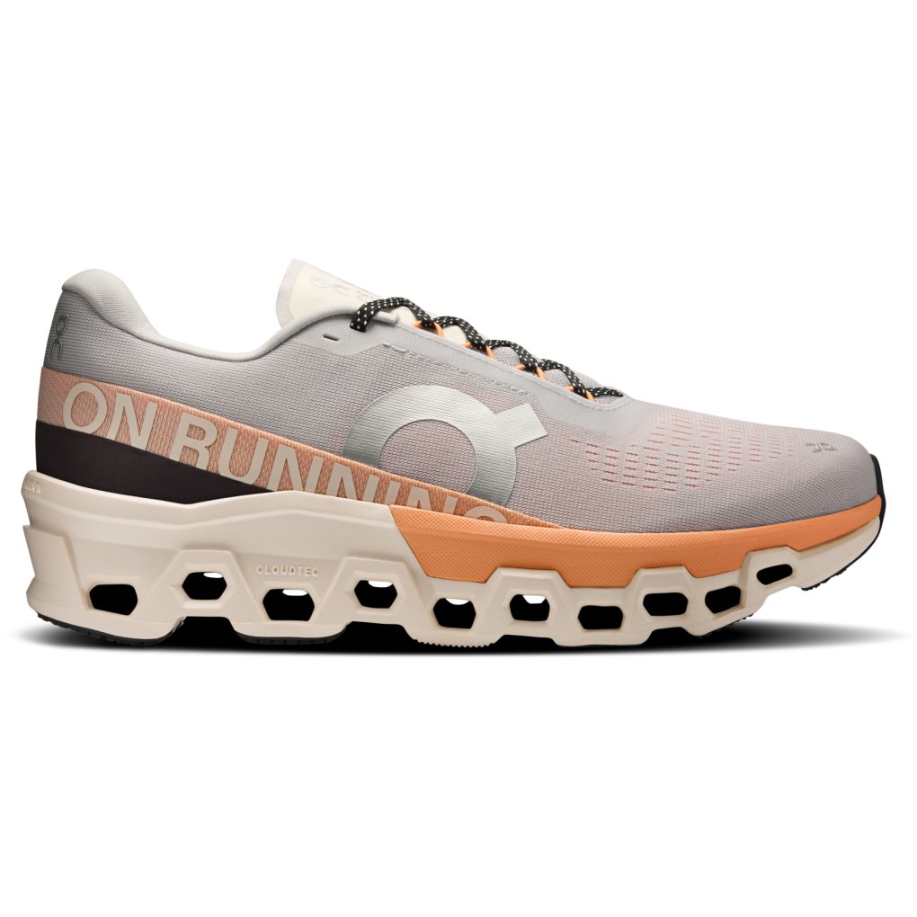 On Cloudmonster 2 Running Shoes Men - Glacier | Tangerine