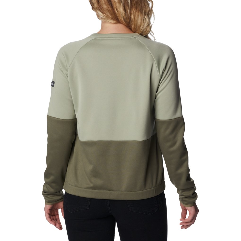 Columbia Windgates Crew Fleece Pullover Women - Safari/Stone Green