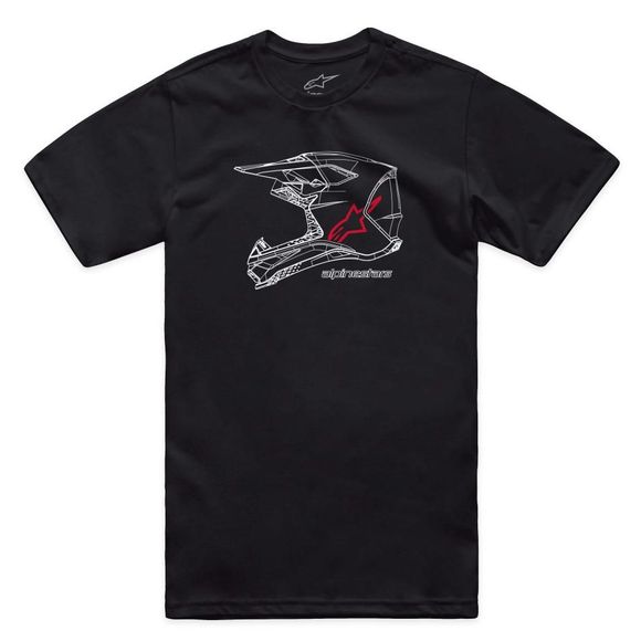 Alpinestars short sleeve t -shirts MX Helmet CSF - BlackRef: AP4078