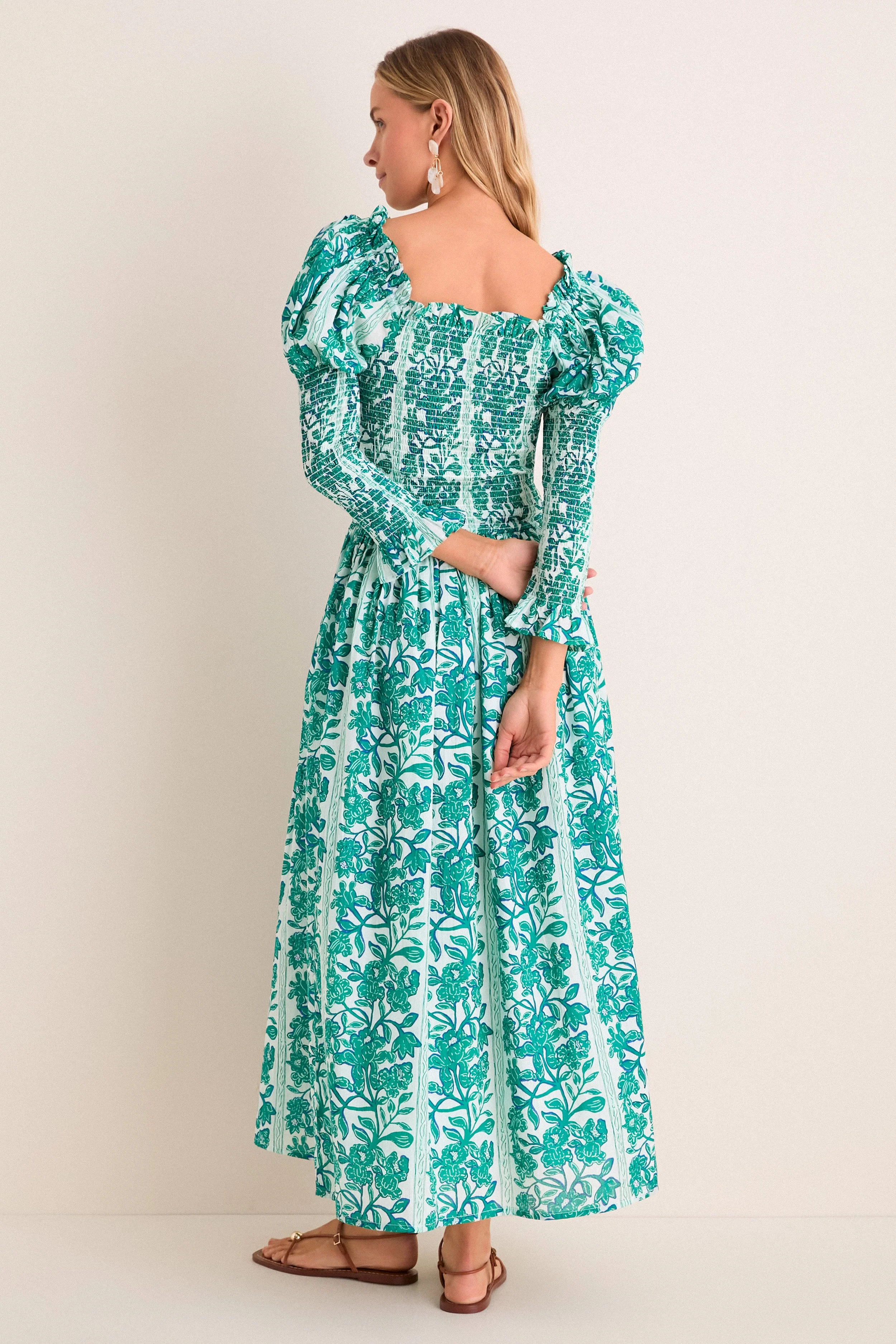 Green Serendipia Jocelyn Maxi Dress