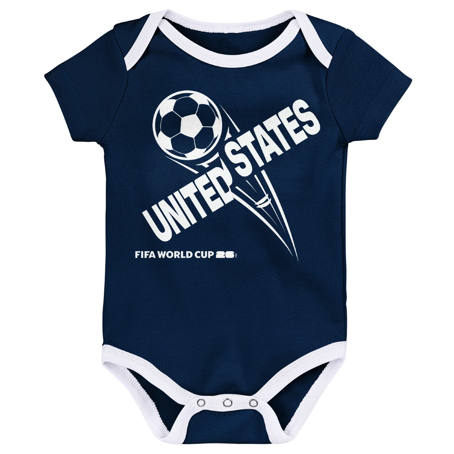 2026 Soccer Fan Collection USA Onesie 3 Pack - Infant