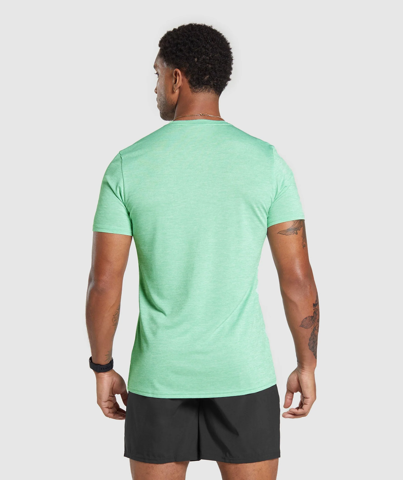 Arrival Marl T-Shirt Lido Green/White Marl
