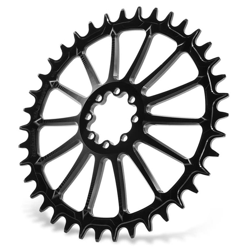 Garbaruk Road/CX/Gravel Chainring - Direct Mount / Round / Narrow-Wide - for SRAM AXS - black