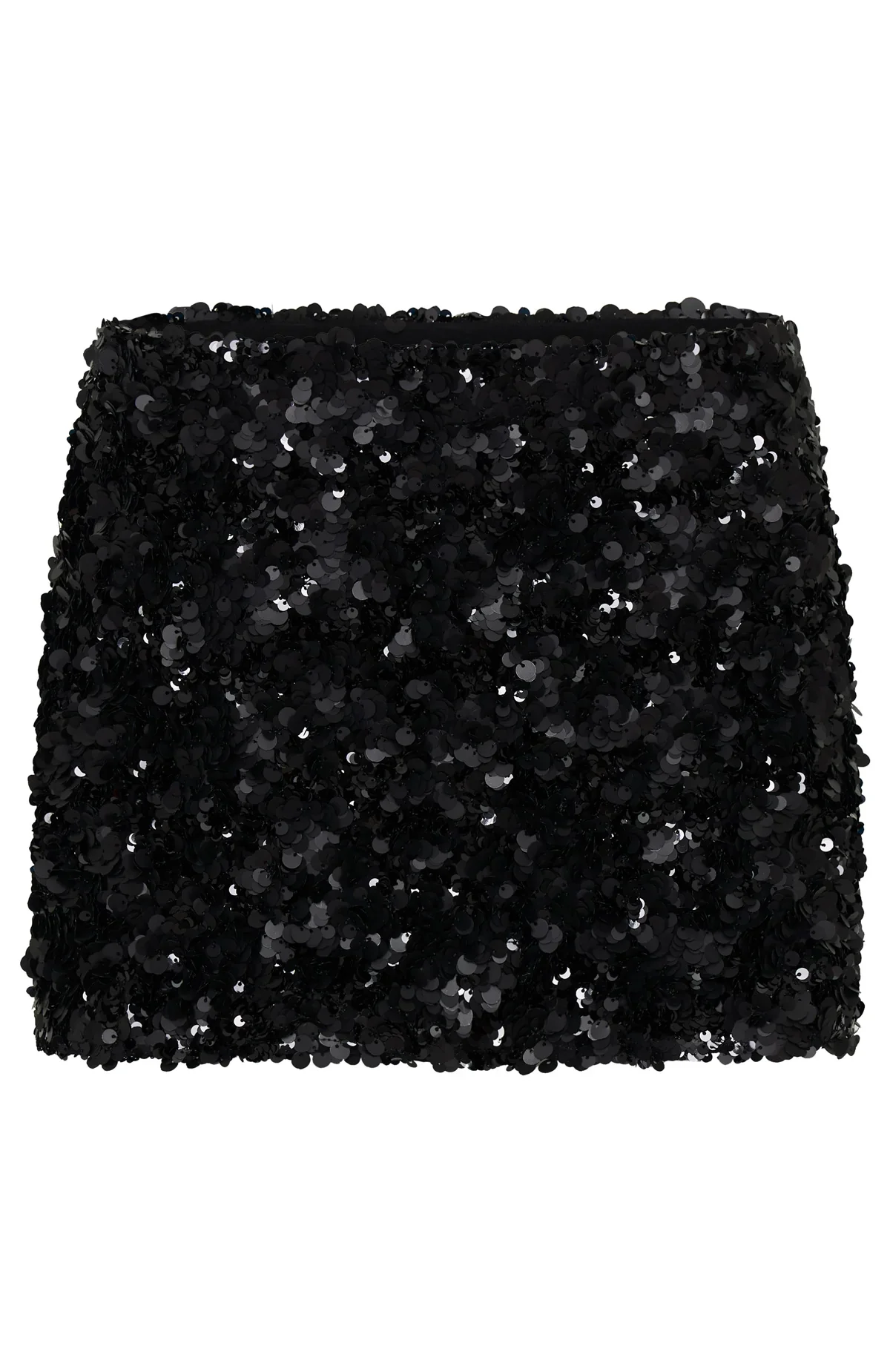 Party Mode Sequin Mini Skirt Black