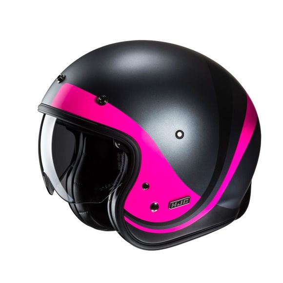 HJC V31 jet helmet - EMGO - Black / PinkRef: HJ1118