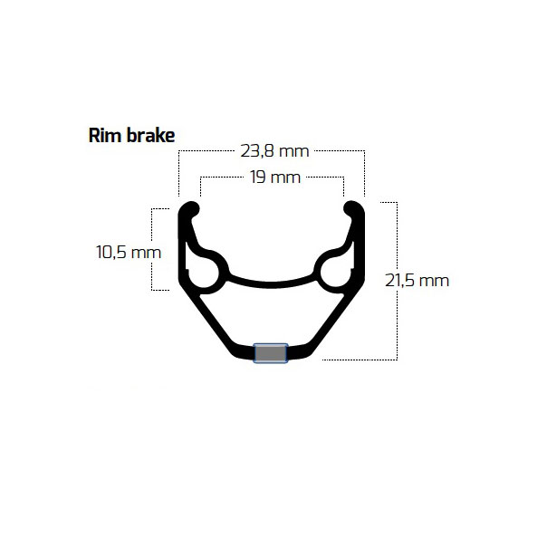 Ryde Zac 2000 - 26 Inch Clincher Rim - black