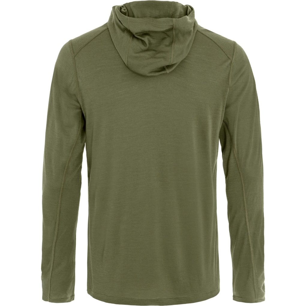 Fjällräven Abisko Wool Hoodie Men - laurel green