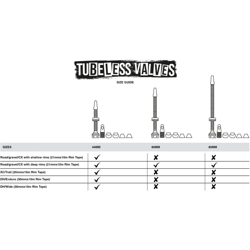Muc-Off Tubeless Valve Kit V2 Universal - pink