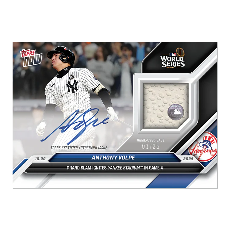 Anthony Volpe - 2024 MLB Topps NOW® Card 874 - LOOK FOR AUTO-RELICS