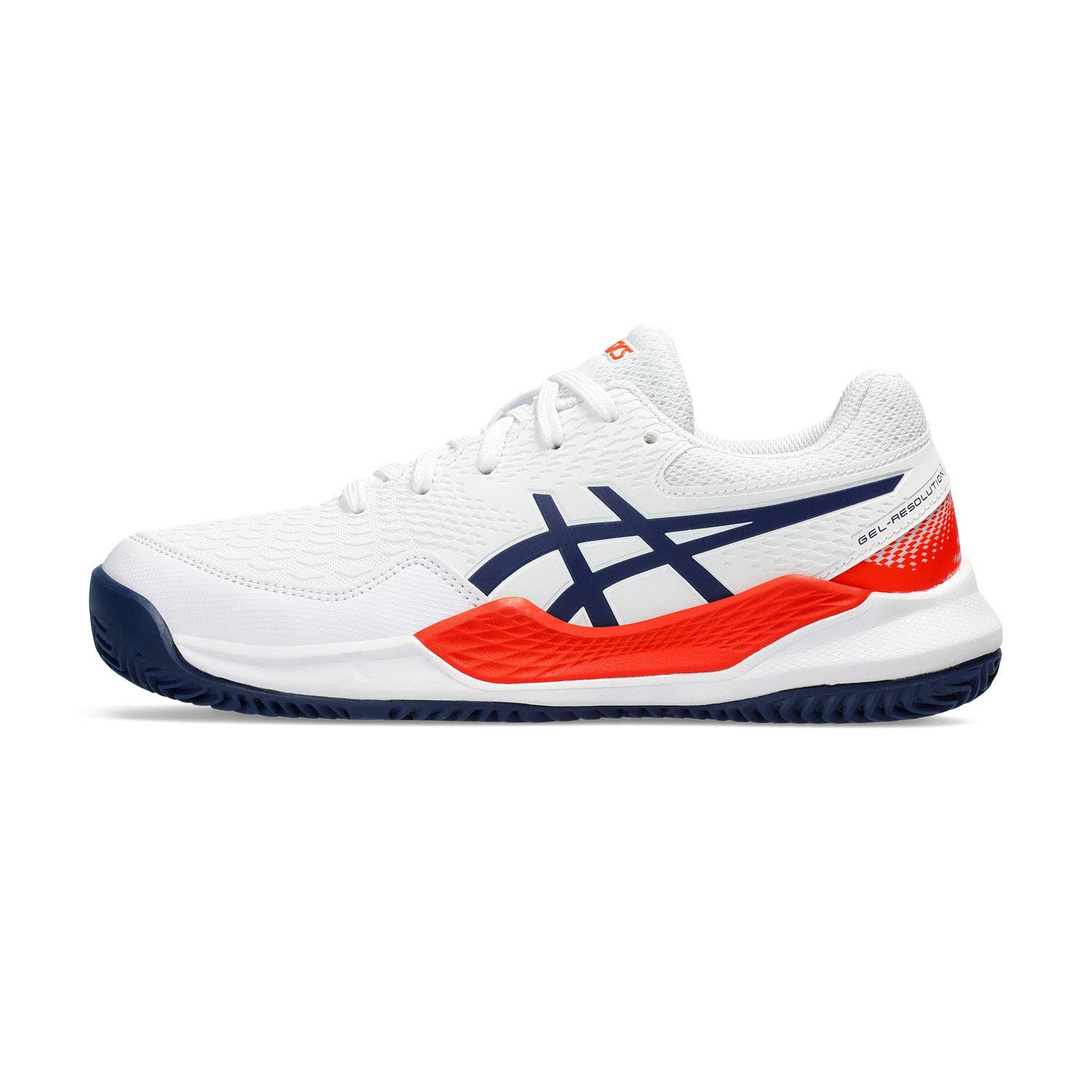 ASICS GEL-RESOLUTION 9 GS CLAY 1044A068-103 JUNIOR WHITE