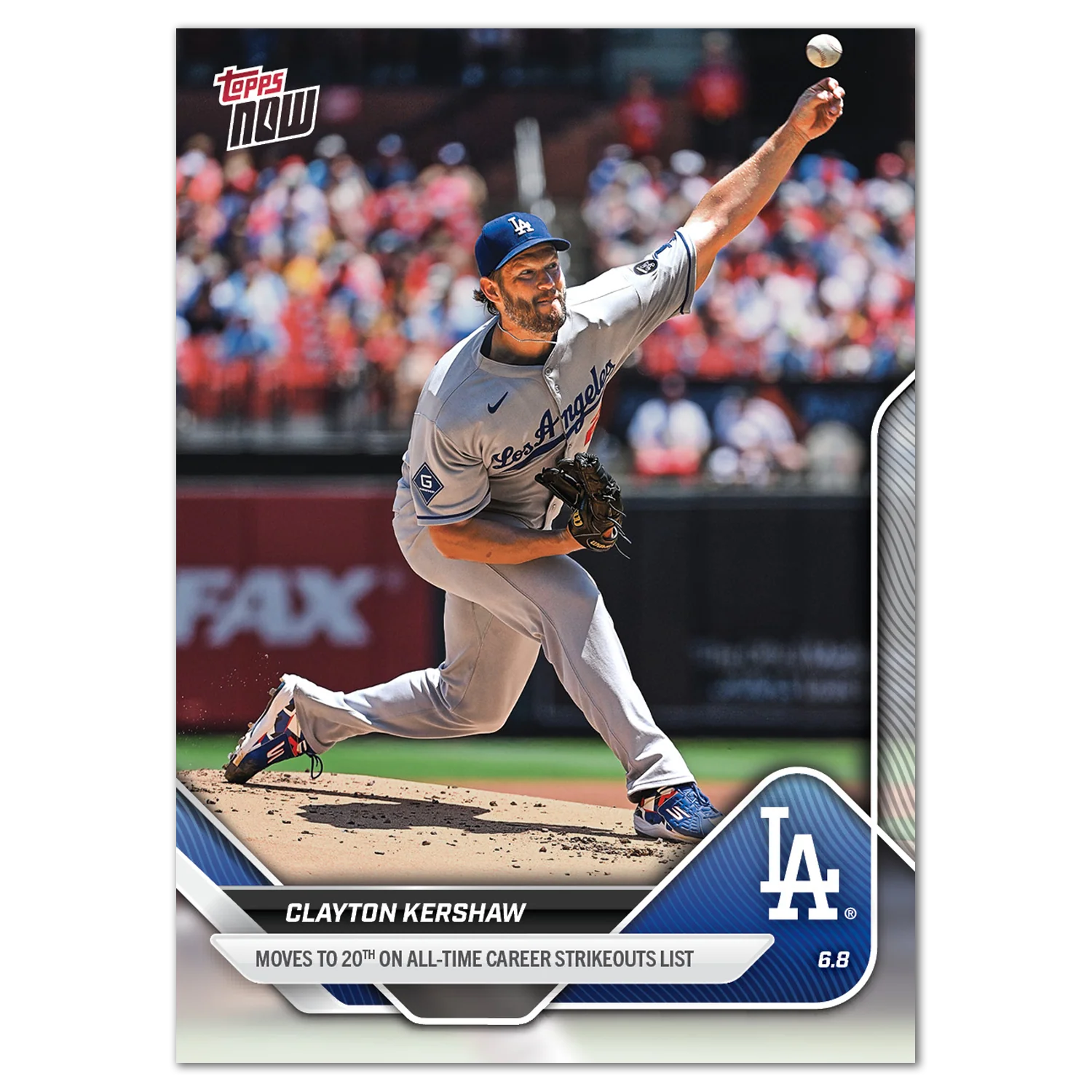 Clayton Kershaw - 2025 MLB Topps NOW® - Card 271