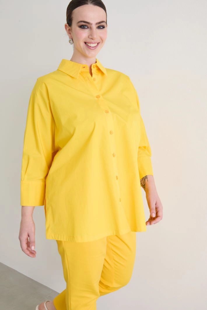 Kimono sleeve shirt - YELLOW