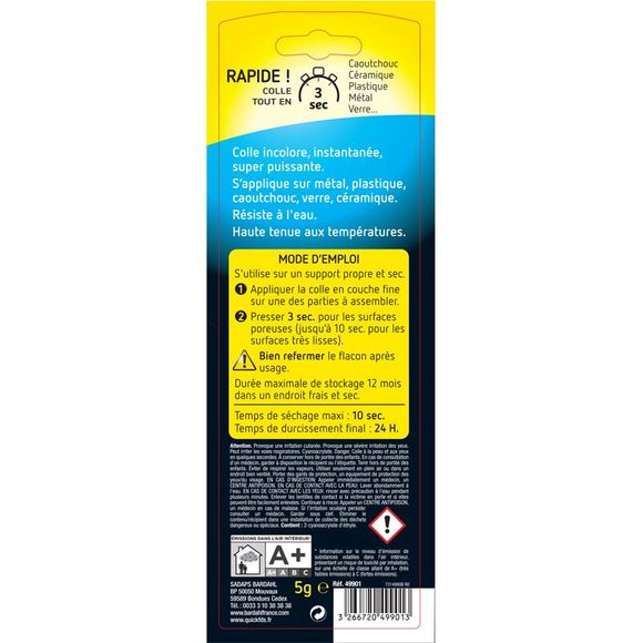 Colle Bardahl RAPID'GLUE UniverselRef : 49901