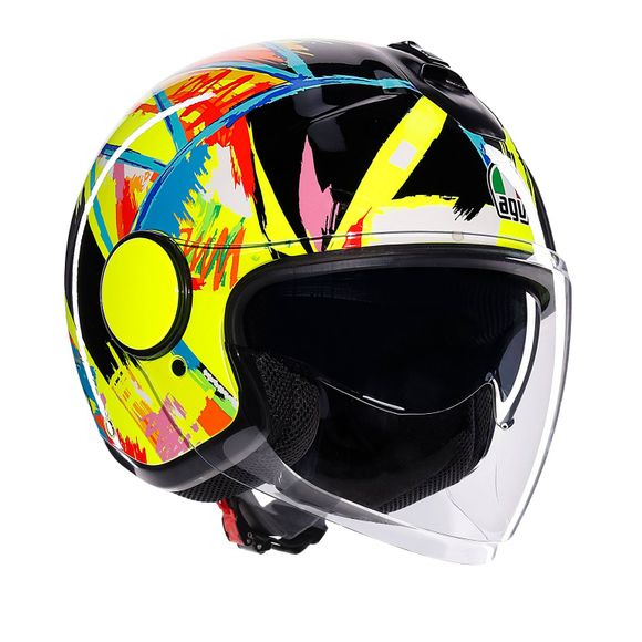 Casque jet AGV ETERES - ROSSI WINTER TEST 2019 - MulticoloreRef : AG1069