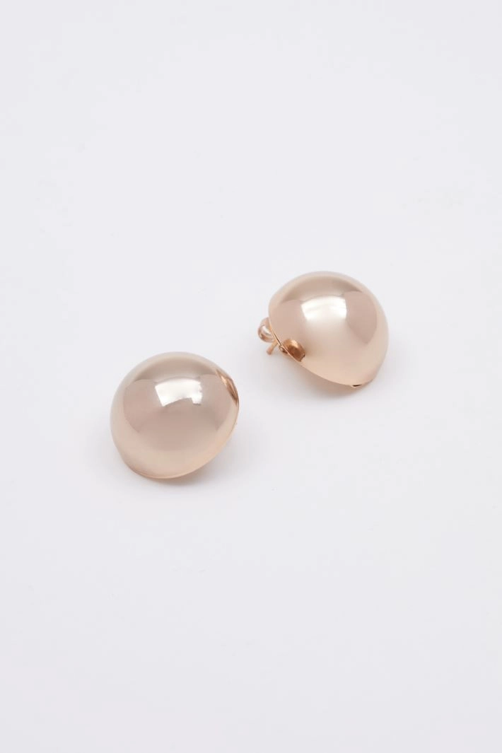Metal stud earrings - GOLD