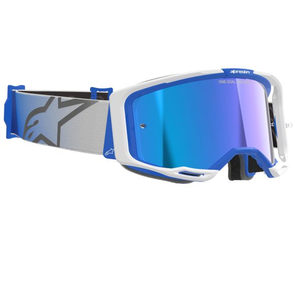 Alpinestars VISION 8 CORP IRIDIUM 2025 cross goggles - White / BlueRef: ap3723 / 5101625-7274-os