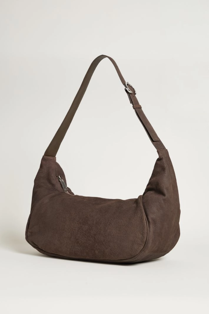 Maxi leather bag - BROWN