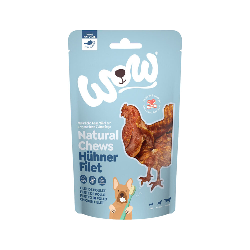 WOW! Natural Chews - Chicken Breast - 250 g