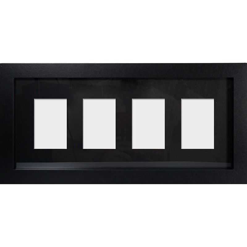 Trading Card Collector Frame 4 position Black (40 x17cm)
